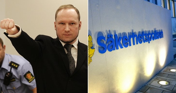 Säpo, Norge, Fängelse, Utøya, Terrordåd, Sverige, Brev, Polisen, Anders Behring Breivik